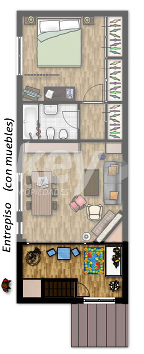 Departamento en venta dos y medio ambientes en Barrio Norte